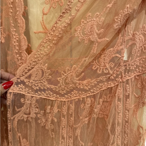 Entro Lace Open Duster Size Large - Picture 2 of 2